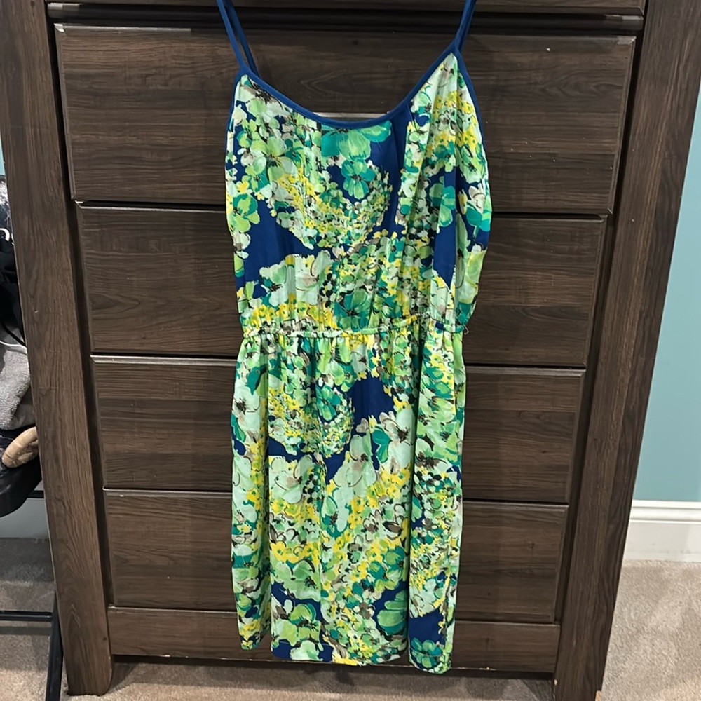 Collective concepts floral spaghetti strap dress